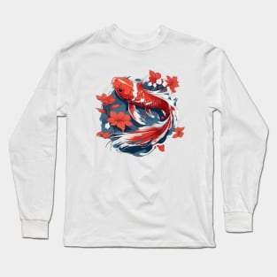 Koi Fish In A Pond Long Sleeve T-Shirt